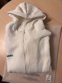 ☁️ NWT Comfrt Cloud Full-Zip Heavyweight Hoodie - Snow (Size M)