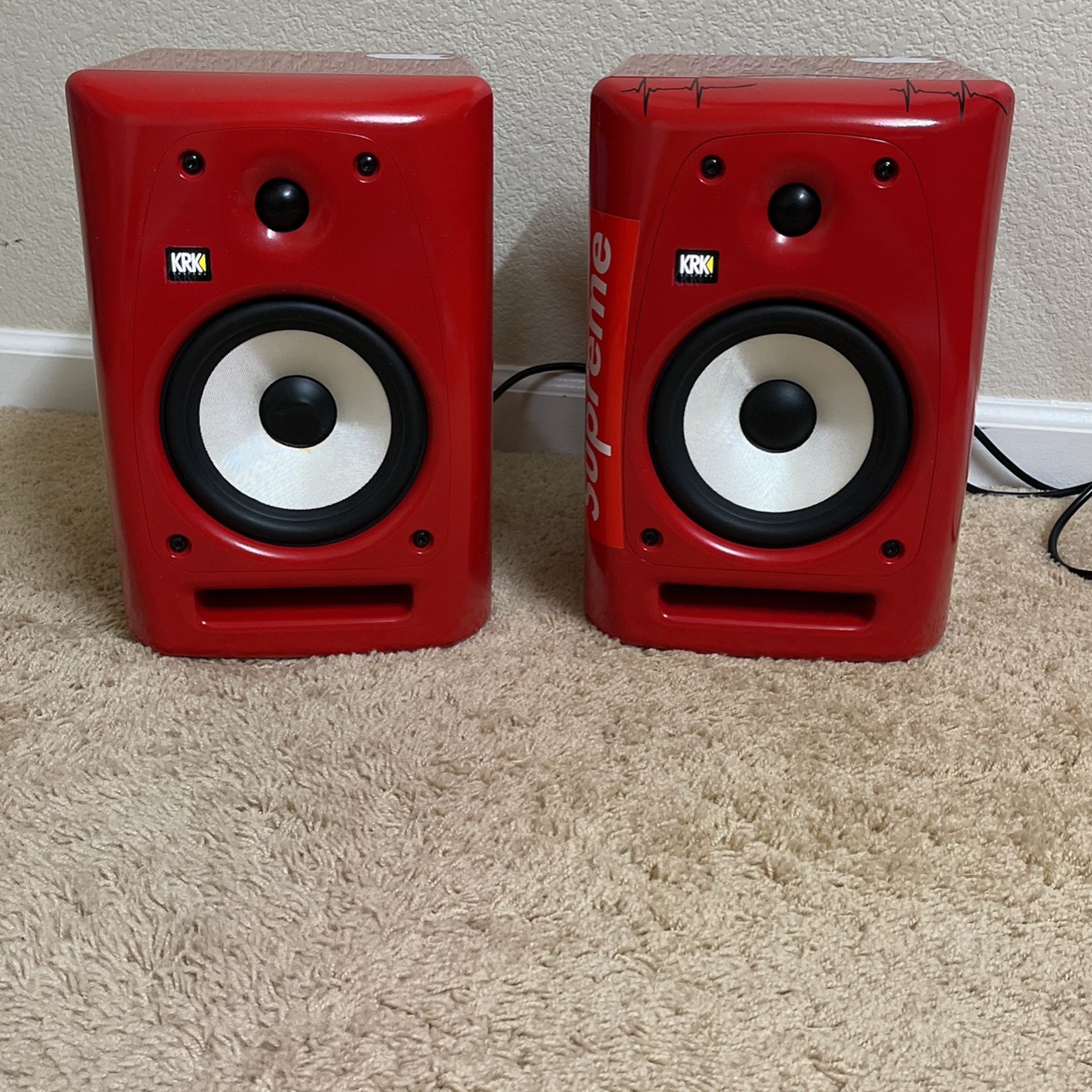 RARE Limited Edition KRK RP-6 Rokit G2 Monitors (Pair) Ferrari Red