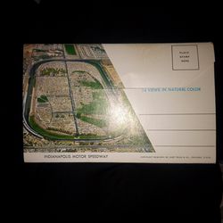 Vintage 1976 Indianapolis 500 Hall Of Fame Fold-Out Post Card H