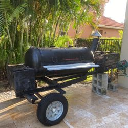 BBQ Pit On Trailer 