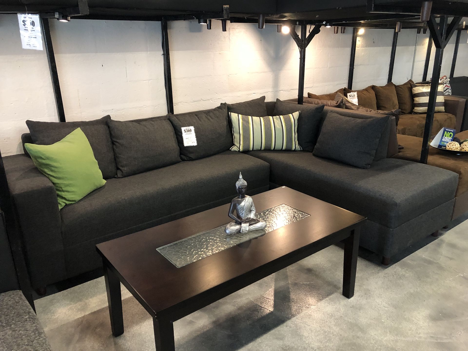 Charcoal Grey Sectional Sofa