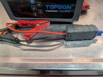 Jump box and air compressor by Topdon