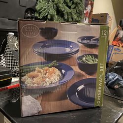 12 Piece Blue Dish-ware Set