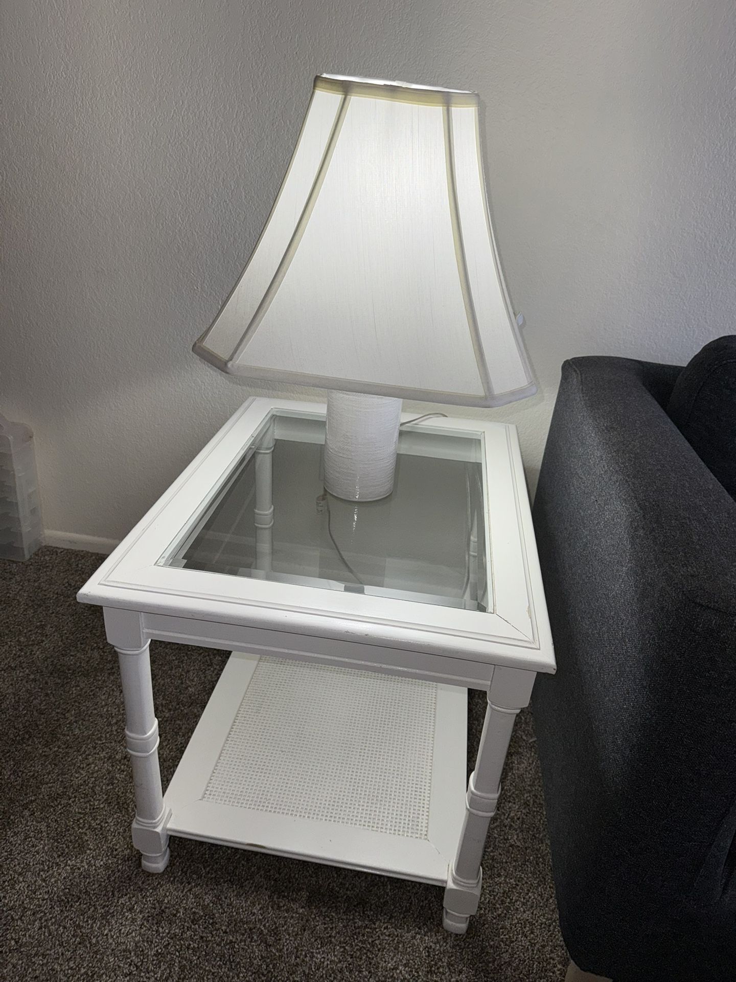 End Table And Lamp