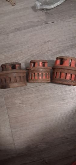 Pipe Threading Dies Set of 3