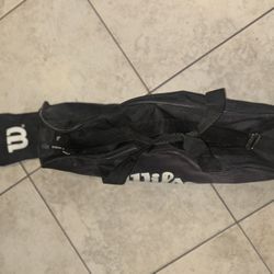 Wilson Black Softball Duffel bag With Bat Holder