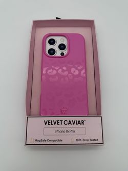 Velvet Caviar iPhone 16 Pro Case Pink Leopard