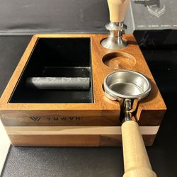 Espresso bundle combo knodos 53.3 mm portafilter, tamper, knock box and tamping station  