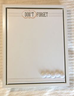 White bulletin board 11” x 14”