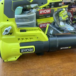RYOBI 40V 110 MPH 525 CFM Cordless Battery Variable-Speed Jet Fan Leaf Blower (Tool Only)