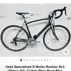 Used Specialized S-Works Roubaix SL2, Ultegra Di2, Carbon Fiber Road Bike, 56cm, MSRP:$6k