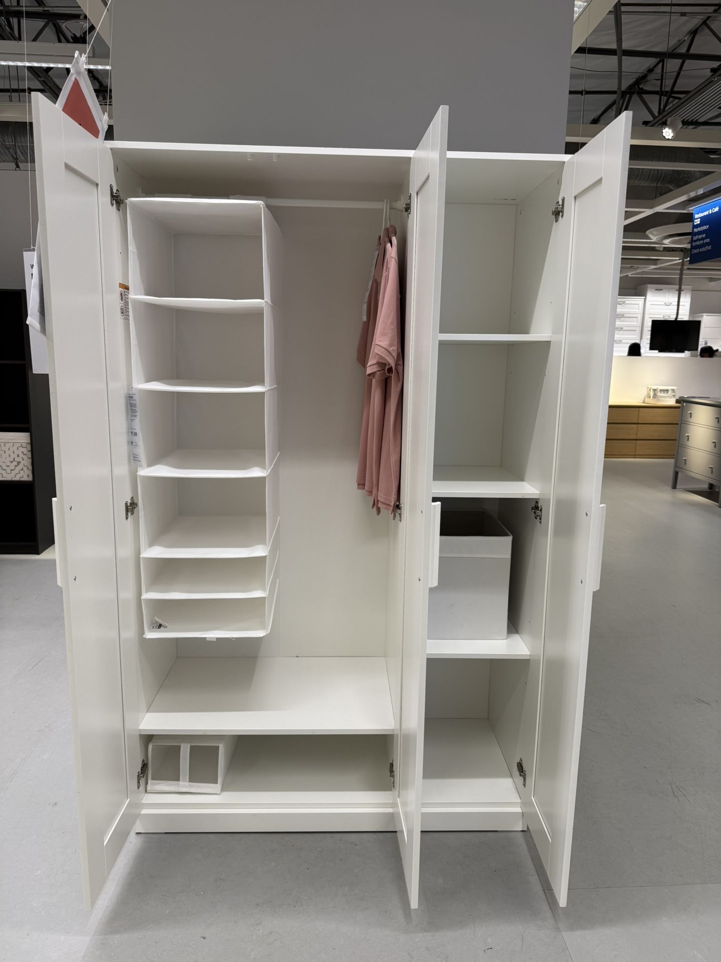 IKEA Armoire Wardrobe Storage Cabinet BRIMNES 
