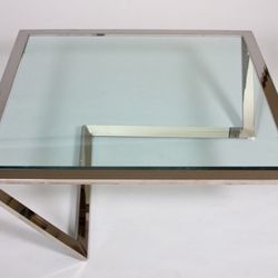 vintage post modern cantilever coffee table