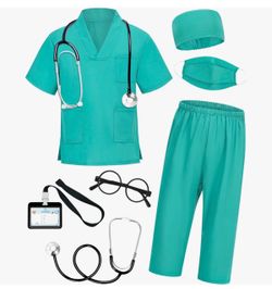 New! Kids Srubs,Doctor Costume