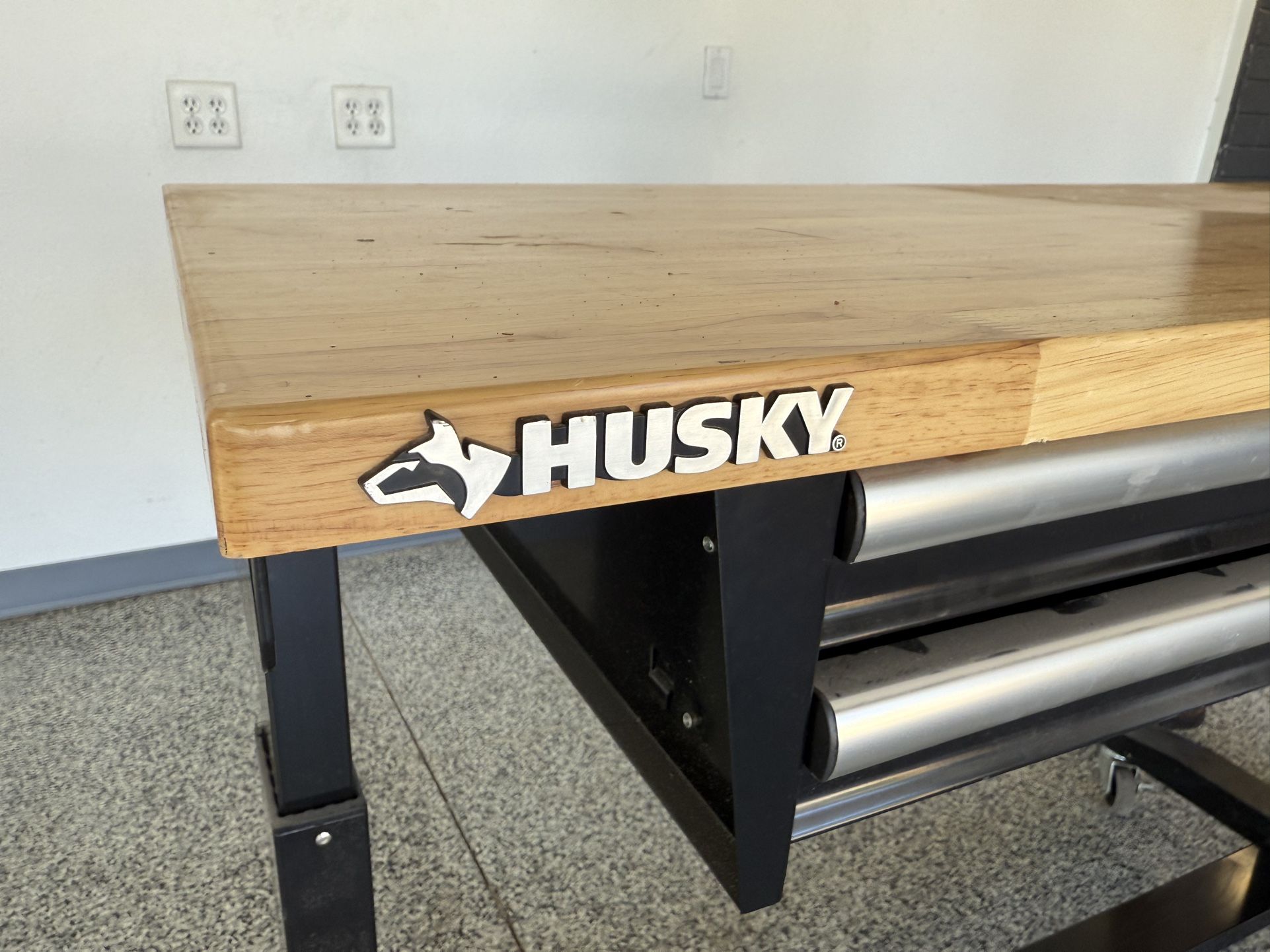 Husky Adjustable Height Work Table