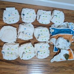 Newborn Cloth Diapers And Covers 