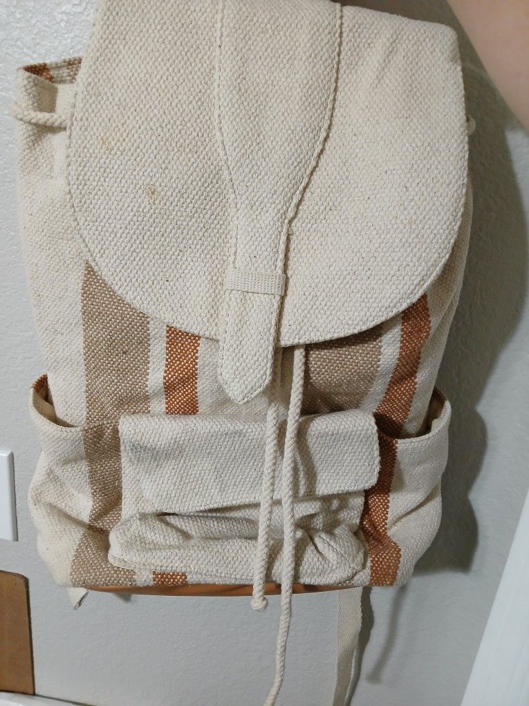 White Back Pack