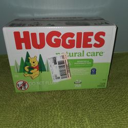 768 Baby Wipes Huggies Natural Care Sensitive & Fragrance Free 