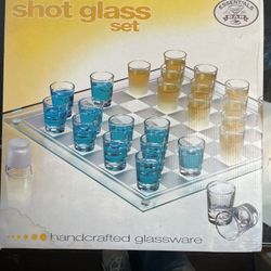 Shot Glass Checkers Set Drinking Game 
