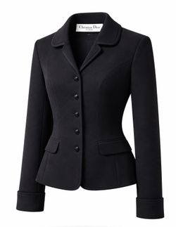 Christian Dior Bar Jacket - Black Single-Breasted- Wool 10