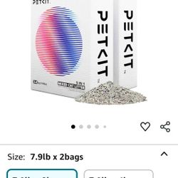 PetKit Flushable Bentonite Clay Cat Litter 2 Bags 7.9 Lbs 