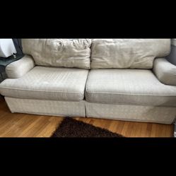 Nice Sofa Cloth And Chair 85 x 38 deep 