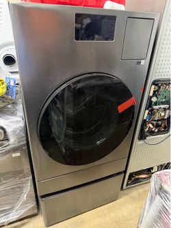 Samsung bespoke all in one black stainless steel 27”w