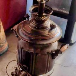 Brass Russian Samovar Lamp Light 