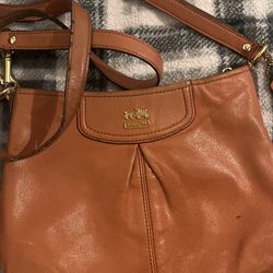 Coach Purse Tan Leather