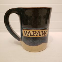 Blue Ceramic Papaw Mug
