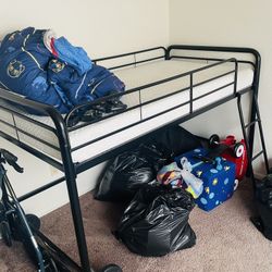 Metal Loft Bed Frame