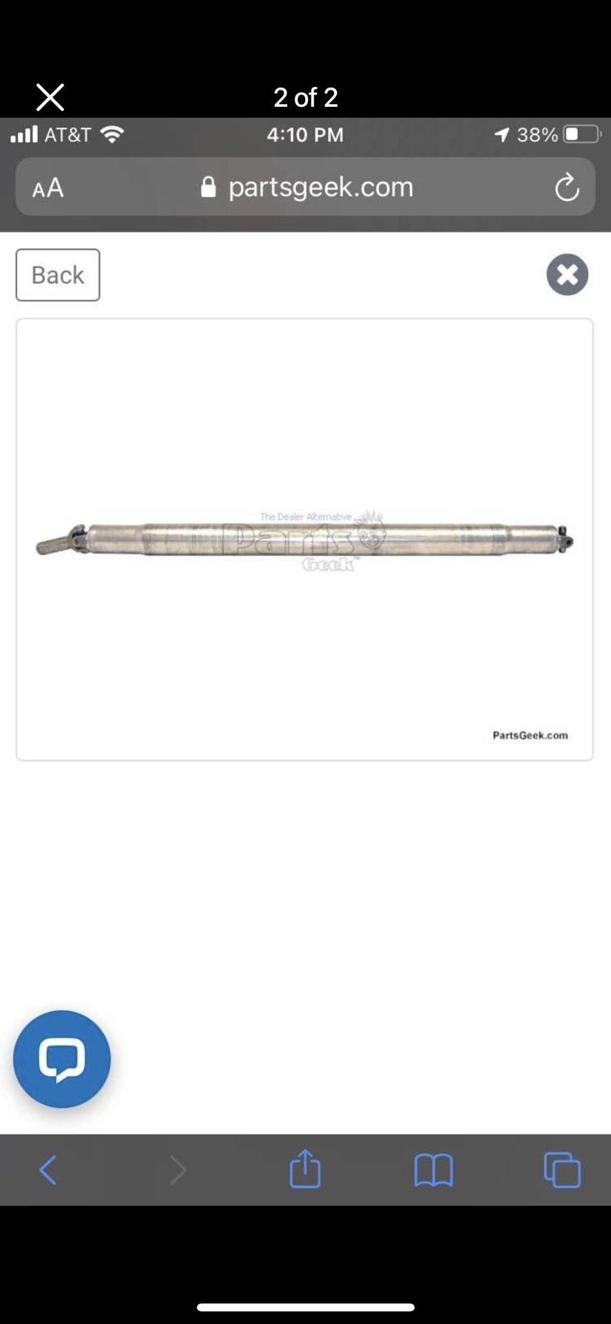 2007 Chevrolet 2500 HD Rear drive Shaft