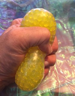 Water bead filled clear rubber Stress/Fidgeting/hand exercise ball