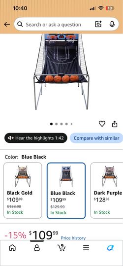 Foldable Basketball Arcade Game