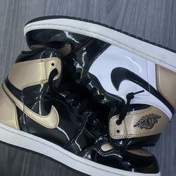 Gold Jordan 1s