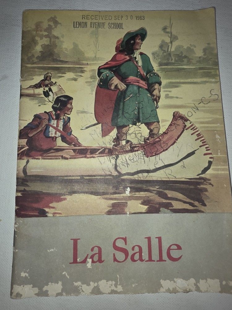 1963 Antique School History Book – La Salle: Explorer of the North American Frontier | Rare Vintage Educational Textbook