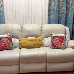 Leather Sofa Set (Used, good condition)