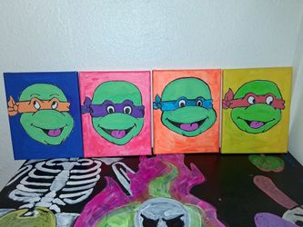 Rainbow mutant ninja turtles