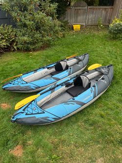 Aqua Glide Chinook 90 Inflatable Kayaks Set of 2