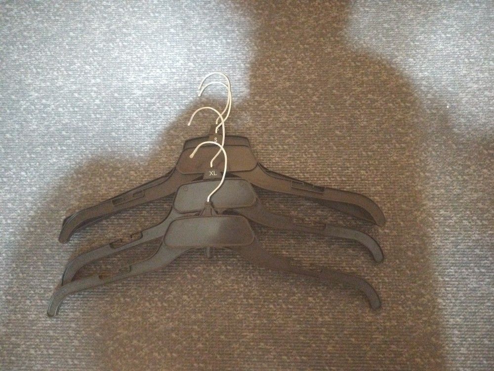 Shirt Hangers With Labels Small, Medium,Large, Xlarge