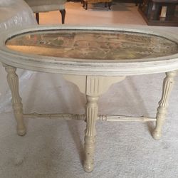 Refurbished antique coffee table