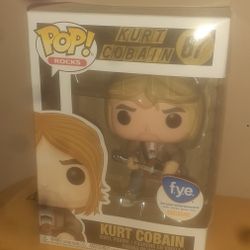 Funko Pop Pop! Vinyl Figure KURT COBAIN FYE EXCLUSIVE mint In Hand Never Opened Rare Htf Toy Disney 2022