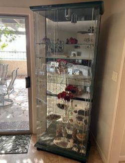 Mirrored Glass Curio Cabinets
