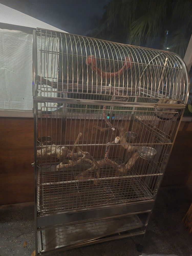 Stainless Steel Parrot Cage