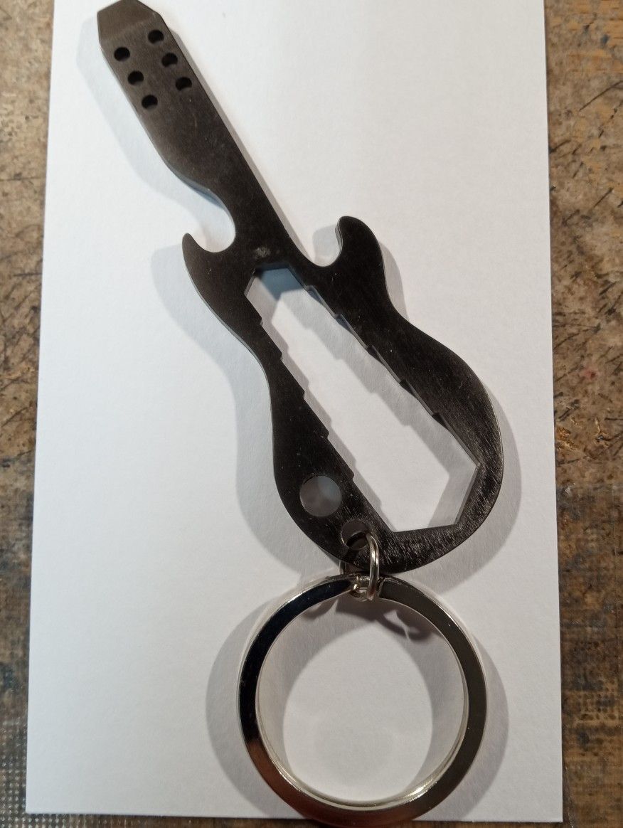 GUITAR KEY RING BOTTLE OPENER