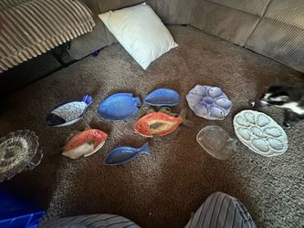 Assorted fish plates