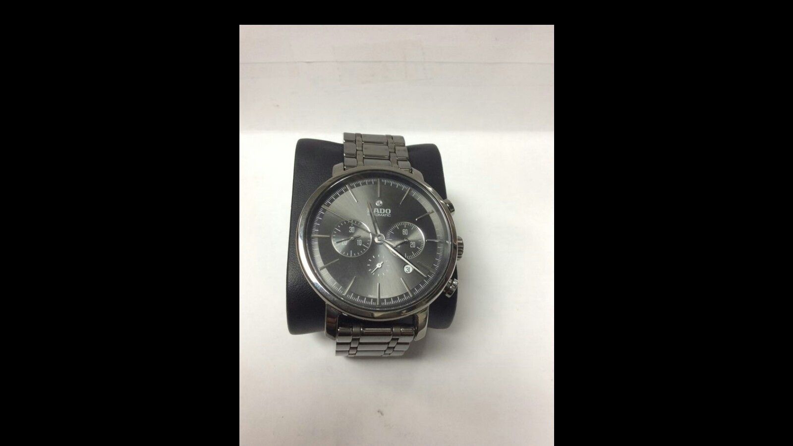 Rado Diamaster XXL r14076112 Black Dial Men's Ceramic Chronograph Watch 45mm