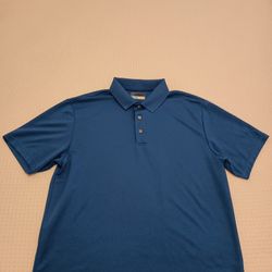 PGA Tour Golf Polo Air Flux Blue Large