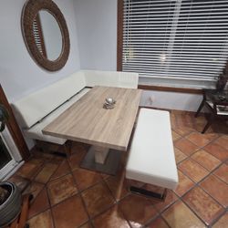 Dining Table With Corner Booth And Bench