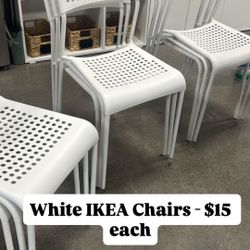 White IKEA Chairs